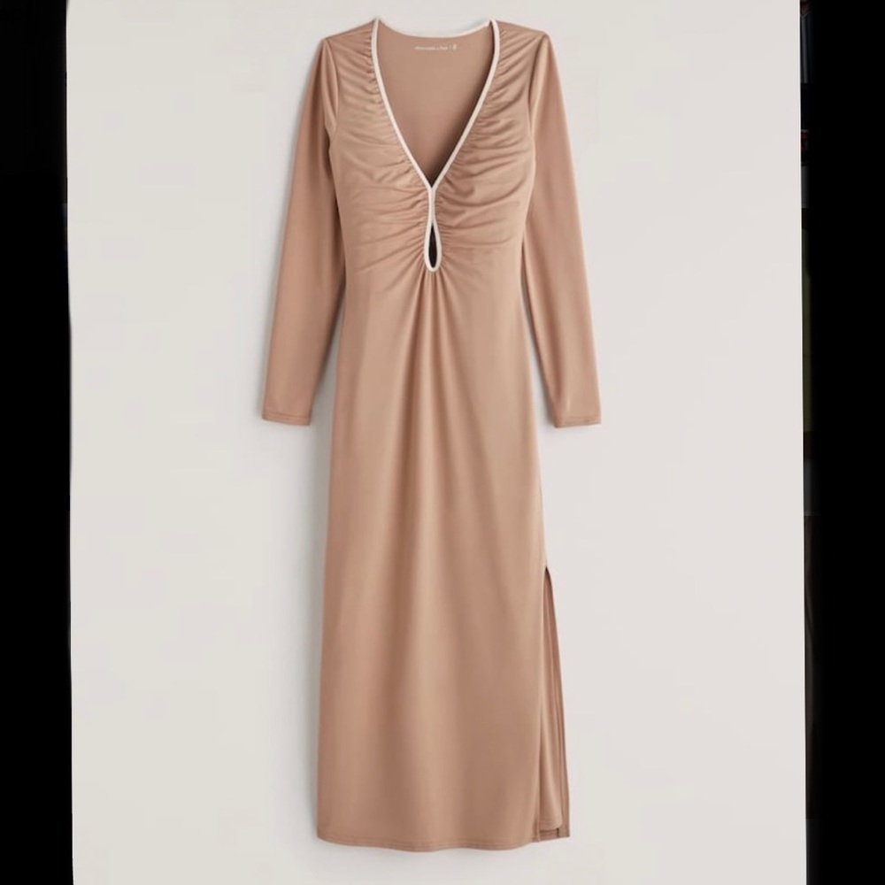 Midi long sleeve dress